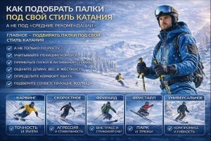 Как подобрать палки под свой стиль катания, а не под «средние рекомендации»