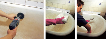 восстановление эмали ванны